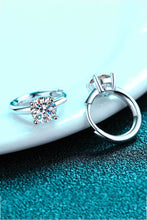 Load image into Gallery viewer, 1 ct Moissanite Huggie, Sterling Silver Earrings