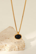 Load image into Gallery viewer, Natural Stone Geometric Pendant Necklace