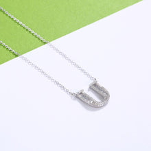 Load image into Gallery viewer, Sterling Silver Letter Pendant Necklace