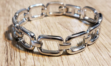 Load image into Gallery viewer, Stainless Steel Chain Bracelet 7.25&quot; with Snap Lock Clasp.