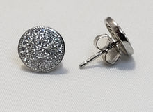 Load image into Gallery viewer, Lab Created Diamonds, in Rhodium over Sterling Silver, 4.2 ct (74 Prong Set Stone) Earrings