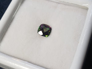 Mystic Topaz, Cushion cut, 1.14 cts Loose 1A 6mm x 6mm Gemstone