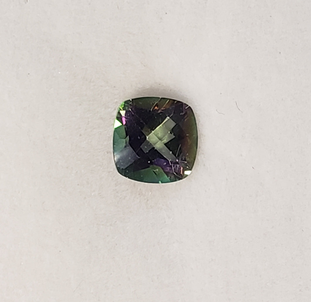 Mystic Topaz, Cushion cut, 1.14 cts Loose 1A 6mm x 6mm Gemstone