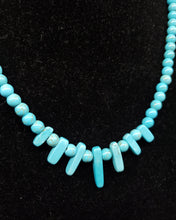 Load image into Gallery viewer, Full Length Constituted Howlite Necklace. Adjustable to 20&quot; with Lobster Claw Clasp.