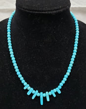 Load image into Gallery viewer, Full Length Constituted Howlite Necklace. Adjustable to 20&quot; with Lobster Claw Clasp.