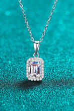 Load image into Gallery viewer, Square Moissanite Pendant on Adjustable 16&quot; Chain Necklace