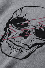 Load image into Gallery viewer, Halloween Skull and Lightning Graphic, Crew Neck, Drop Shoulder, Long Sleeve Top