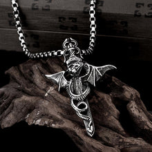 Load image into Gallery viewer, Father&#39;s Day Gift Stainless Steel Oriental Dragon &amp; Sword Men&#39;s Necklace